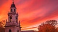 steeple bell church building Royalty Free Stock Photo