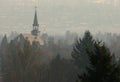 Steeple in Fog