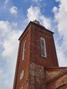The steeple of the German Evangelical Church