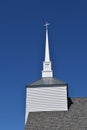 Steeple of an old country and new country church Royalty Free Stock Photo