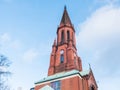 Steeple or spire of an old church Royalty Free Stock Photo