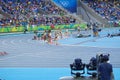 Steeplechase competition at Rio Olympics Royalty Free Stock Photo