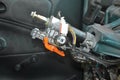 Steering column with ignition lock