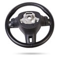 Steering wheel for car and truck isolated on white background. Automobile vehicle part or equipment. Round modern style consist of