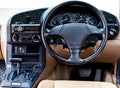 Steering wheel in console car