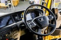 Steering Wheel and Dashboard of MAN Trucks brand Semi Tractor