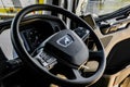 Steering Wheel and Dashboard of MAN Trucks brand Semi Tractor