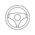 steering wheel icon. Element of Car repear for mobile concept and web apps icon. Outline, thin line icon for website design and