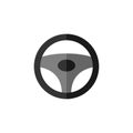 Steering Wheel Icon Flat Design Simple Sport Vector Royalty Free Stock Photo