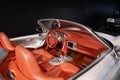 steering wheel, Interior, cockpit vintage Porsche Boxster Cabrio 1996 classic car, automotive passion, evolution sports cars, Royalty Free Stock Photo