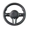 Steering wheel isolated on the white background Royalty Free Stock Photo