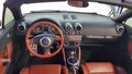Steering wheel leather luxury inside car