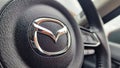 Steering wheel in Mazda CX5 Royalty Free Stock Photo
