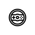 Steering Wheel Racing Game Controller Icon