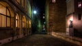 Steet of Geneve at night