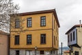 Steets and building in old town of city of Kavala, East Macedonia and Thrace, Greece