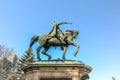 Stefan cel Mare statue in Iasi, Romania Royalty Free Stock Photo