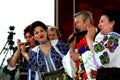 Stefania Rares singing together on a stage in Rome with Gheorghe Turda, Elisabeta Turcu and Elena Merisoreanu. Royalty Free Stock Photo