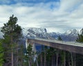 Stegastein viewpoint above Aurlandsfjord in Norway