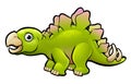 Stegosaurus Dinosaur Cartoon Character