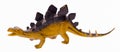 Stegosaurus dinosaur toy figure isolated Royalty Free Stock Photo