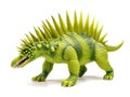 Stegosaurus dinosaur toy isolated on white background Royalty Free Stock Photo