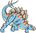 Stegosaurus Dinosaur Vector Royalty Free Stock Photo