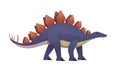 Stegosaurus dinosaur. Vector cartoon dinosaur