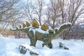 Stegosaurus.Dinosaurs by nature believe sizes