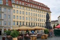 Steigenberger Hotel and Outdoor Patio Restaurant in Dresden, Germany