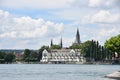 Steigenberger Inselhotel at Lake Constance at Constance, Germany. Royalty Free Stock Photo