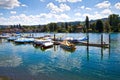 Stein am rhein harbor, Switzerland Royalty Free Stock Photo