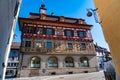 Beautiful fresco on a building at old town Stein Am Rhein