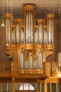 Stein am Rhein, Switzerland - October 16, 2017: The austere interior of a modern Protestant Swiss church Royalty Free Stock Photo