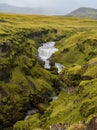 Steinbogafoss Waterfall on the SkÃÂ³ga River in South Iceland