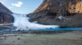 Steindalsbreen Glacier in North Norway, Lyngen Alps near Tromso Royalty Free Stock Photo