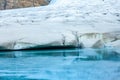 Steindalsbreen Glacier in North Norway, Lyngen Alps near Tromso Royalty Free Stock Photo