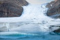 Steindalsbreen Glacier in North Norway, Lyngen Alps near Tromso Royalty Free Stock Photo