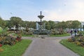 Steine Gardens at sunset, Brighton, UK