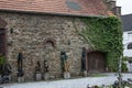 Steinhausen Castle with sculpture exhibition Royalty Free Stock Photo