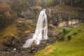 Steinsdalsfossen waterfall in Hordaland county, Norway Royalty Free Stock Photo
