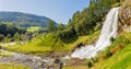 Steinsdalsfossen waterfall in Hordaland, Norway