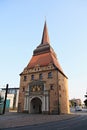 The Steintor In Rostock In Germany