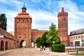 Steintor Stone Gate and Hungerturm Starvation Tower in Bernau near Berlin, Germany