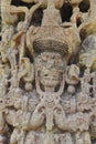 Stela B, carved in 731 AC, at the impressive Mayan archeological site of Copan, Honduras