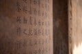 Stele with commemorative inscriptions at Temple of Confucius, China