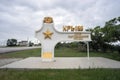 Stele of Crimea on the Kerch highway .