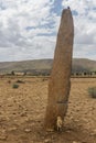 Stele at Gudit Stelae field in Axum, Ethiop