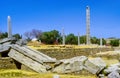 Stele in the northern field at Axum in Ethiopia Royalty Free Stock Photo
