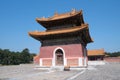 The stele pavilion in the Tai Tomb of Qingxi Tomb in Yi County, Hebei
